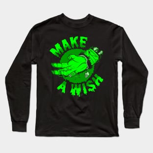 Make a Wish (green) Long Sleeve T-Shirt